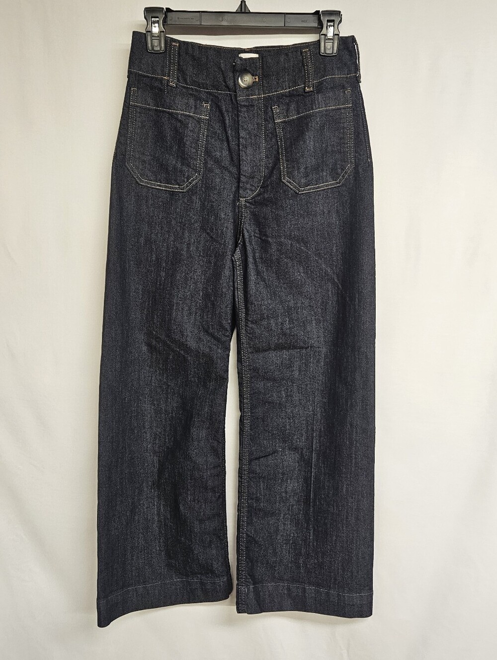 Anthropologie Maeve Colette Dark Blue Wide Leg Jeans